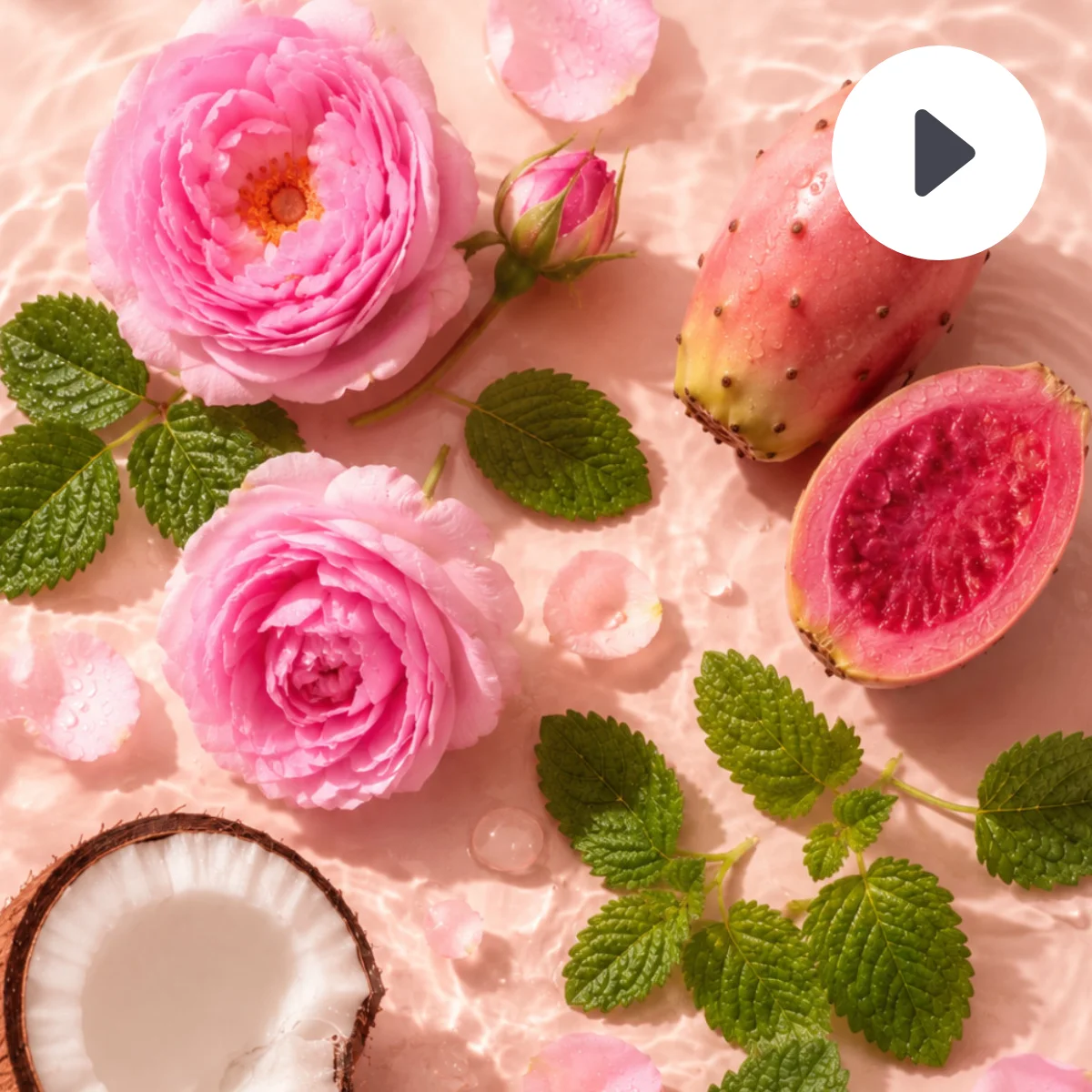 Video COCOSOLIS ROSE Upokojujúce pleťové tonikum v spreji